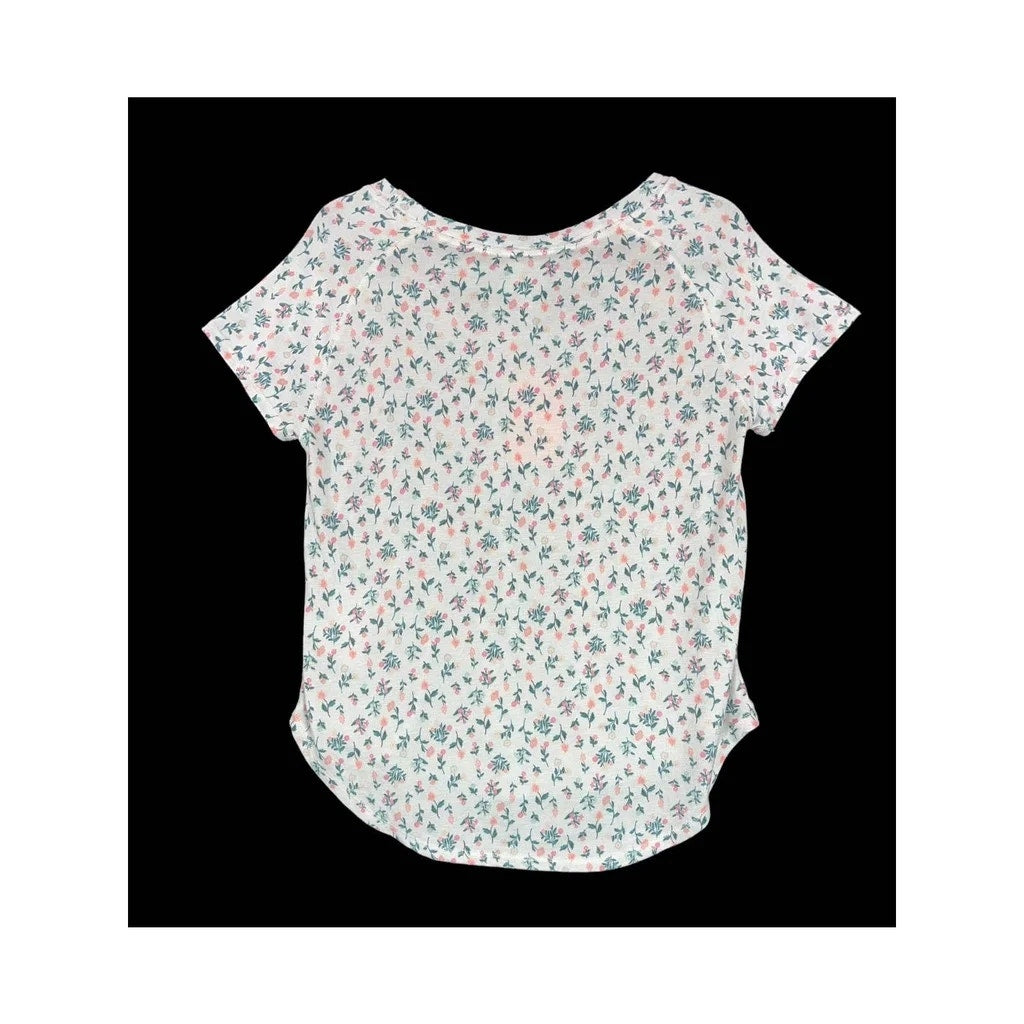 Jaclyn Intimates Soft Short Sleeve Lounge/Pajama Top Sz Large Floral NWT