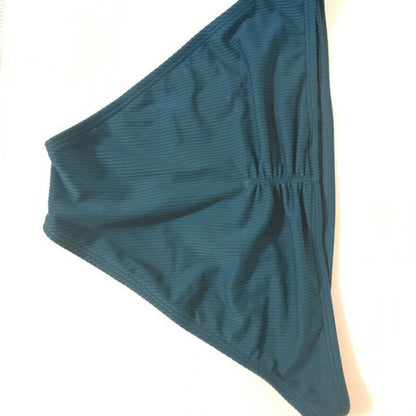 NWT California Waves Juniors Teal Ribbed Hipster Size Small