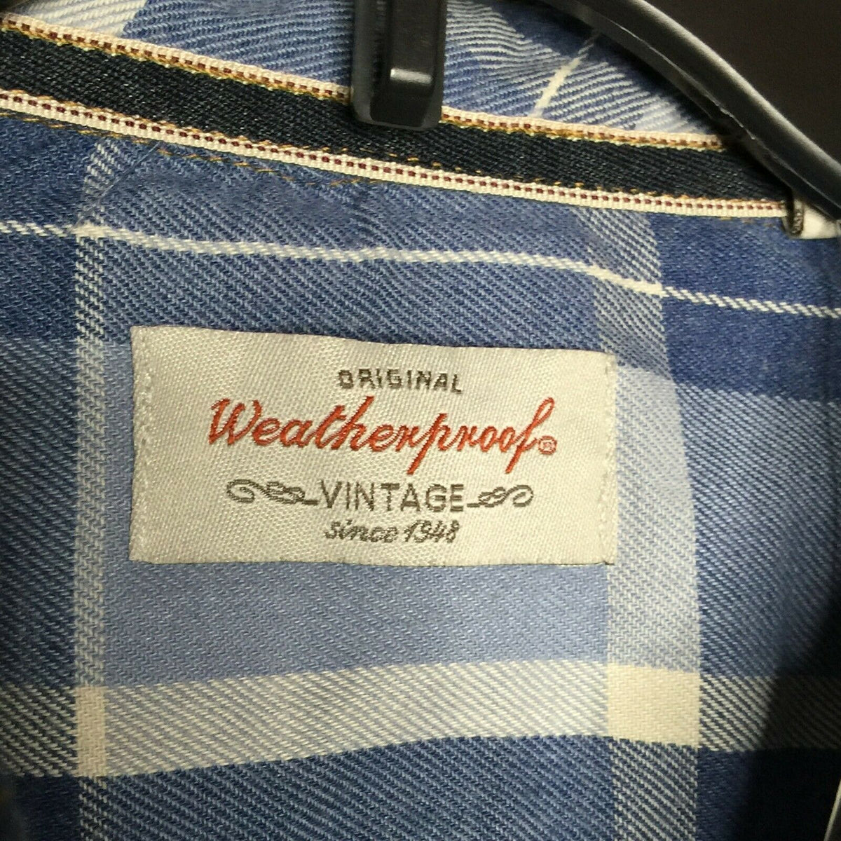 Weatherproof Burnout Plaid Print Regular Fit Flannel Shirt Long Sleeves Small
