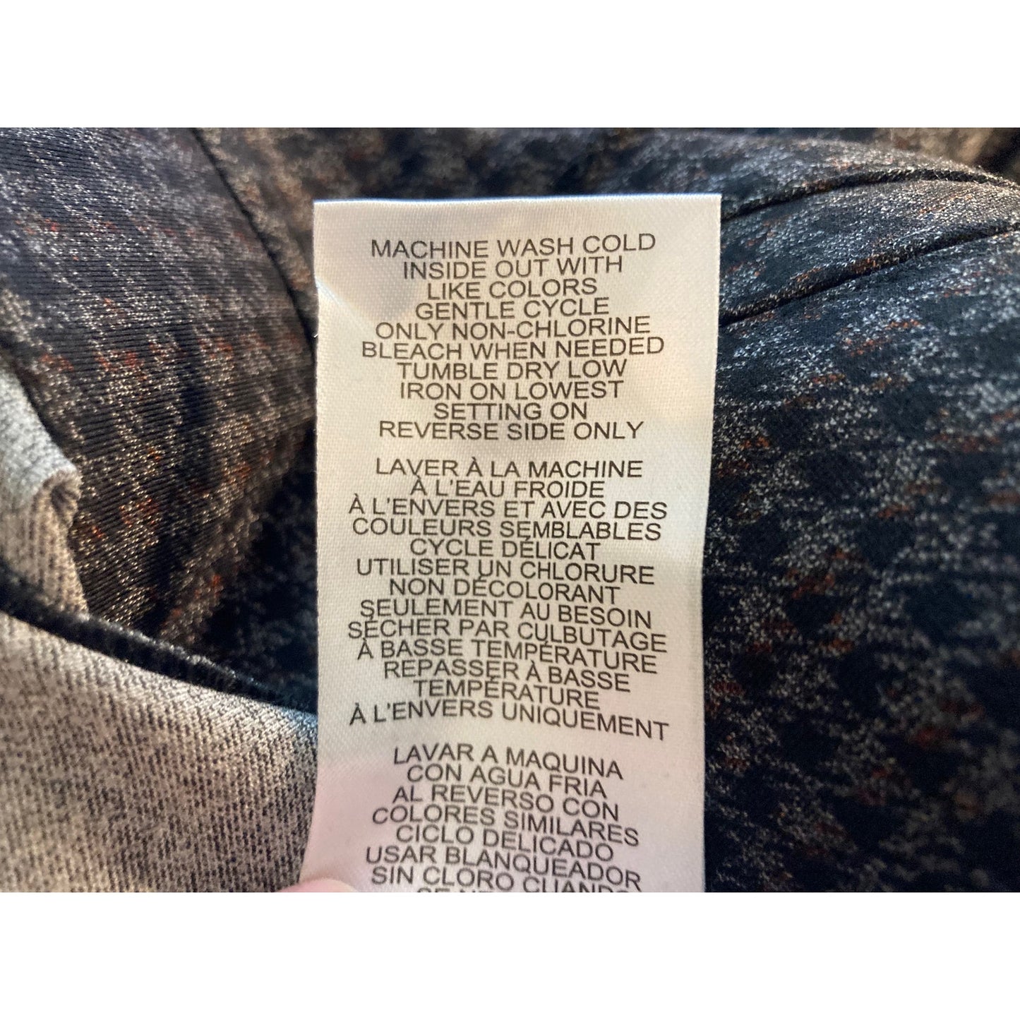 Wit & Wisdom Ankle Fitted Leggings with Pockets Sz Small Charcoal Gray Plaid NWT