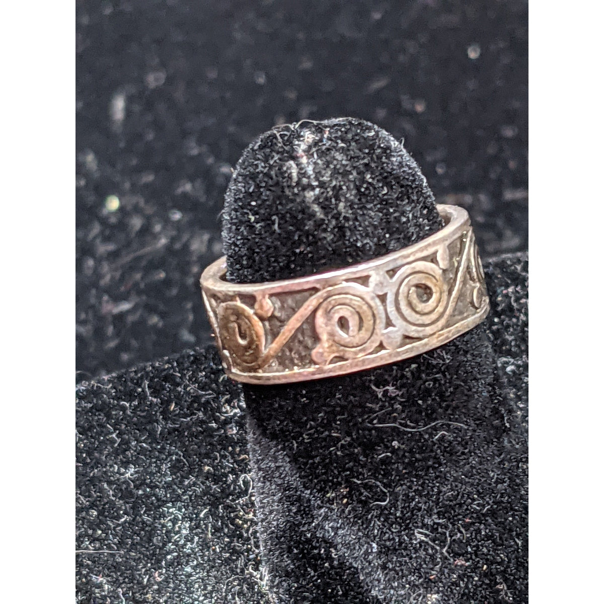 Vintage Handmade 925 Sterling Silver Celtic Filigree Spiral Pinky Small Ring 4.5