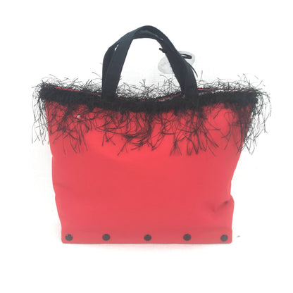 Liz Claiborne Hand Bag & Shoulder Bag Purse Fringe Red/Black