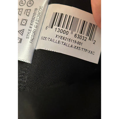 BCBGeneration NEW Black Lace Up Front Dress Cocktail Dress Sheath Size XXS