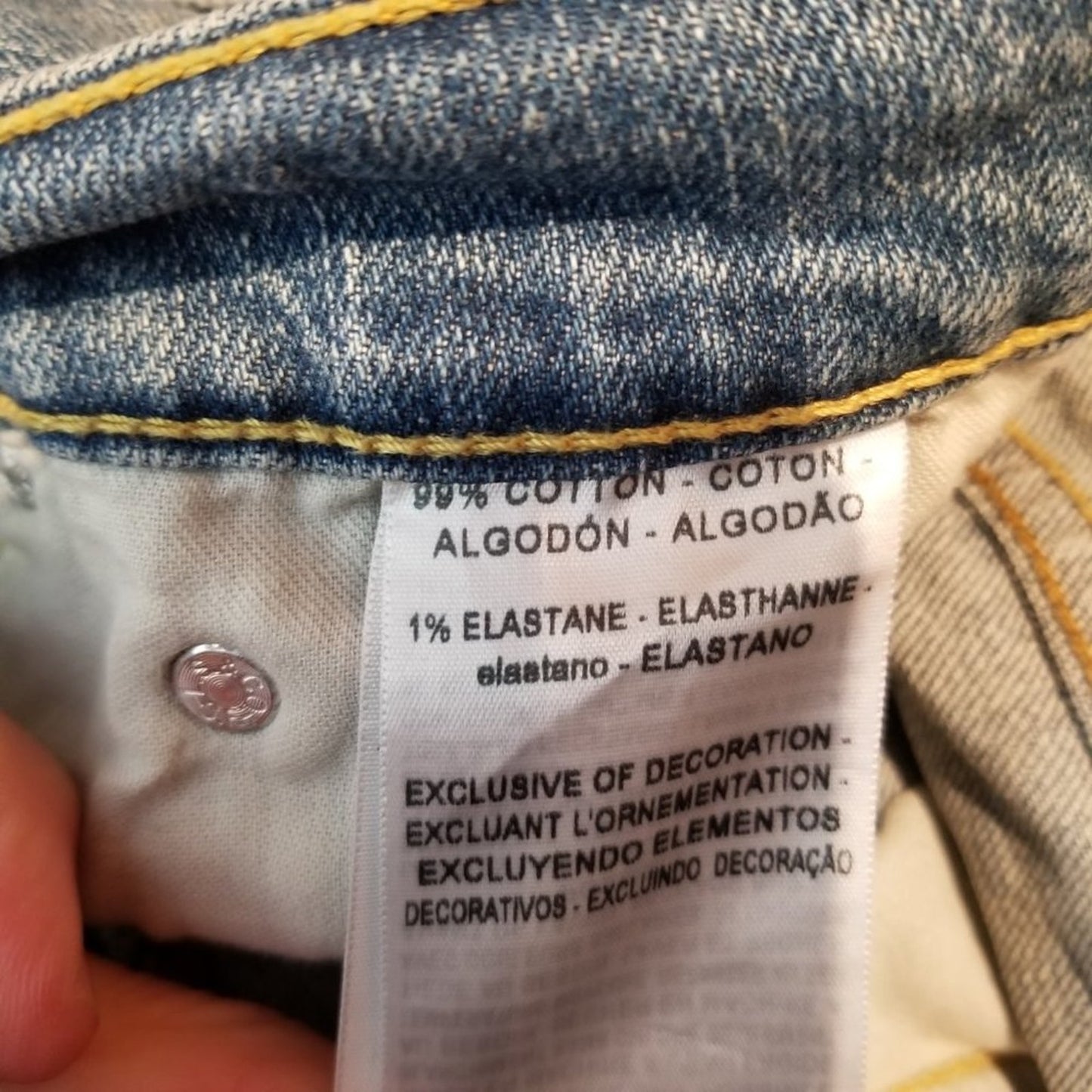 Signature by Levi Strauss & Co. Slim Straight Jeans Mid Rise Light Wash Sz 36x30