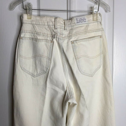 Vintage Lee Womens Acid Wash Denim Vintage Distressed Jeans Size 27 HI RISE MOM