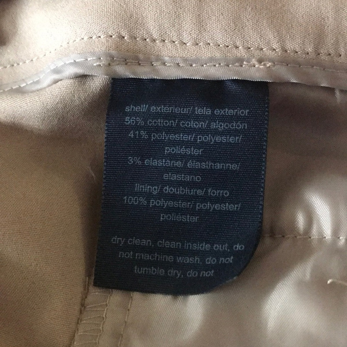 Tommy Hilfiger NEW Beige Ribbon Trim Pants Size 16 Bristol Capri