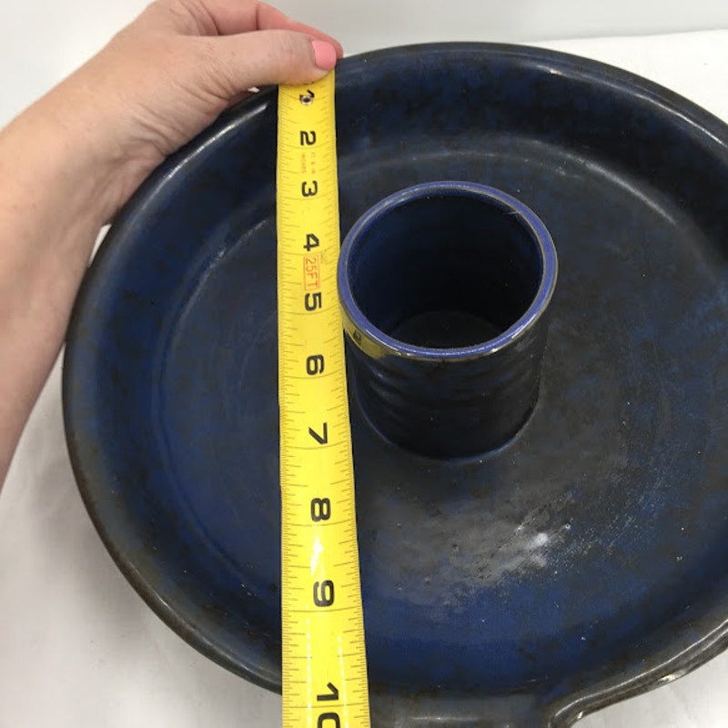 Handmade Art Pottery Whole Vertical Chicken Clay Roaster Pan Casserole