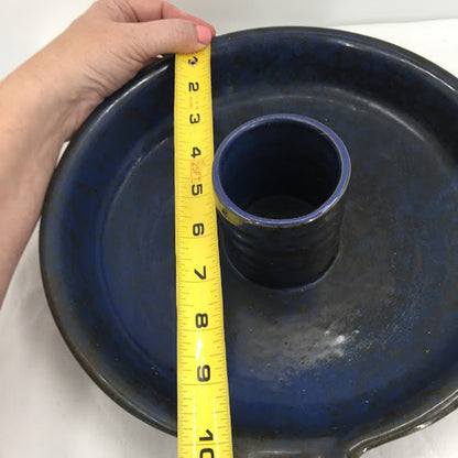 Handmade Art Pottery Whole Vertical Chicken Clay Roaster Pan Casserole