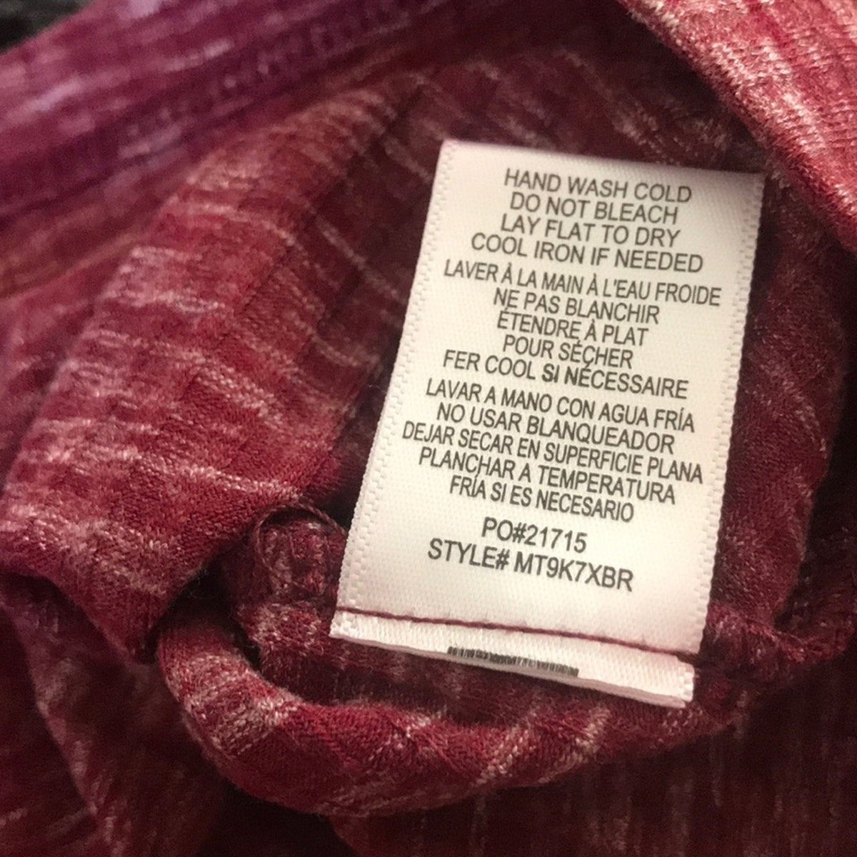 Bobeau NEW Beet Ribbed Marl Tank Top Size Large