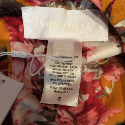 Superfoxx Fit & Flare Dress Sleeveless Floral Size Small