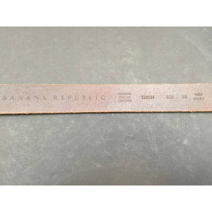Banana Republic Italian Leather Size 38 Made in Italy brass Buckle Women's Large