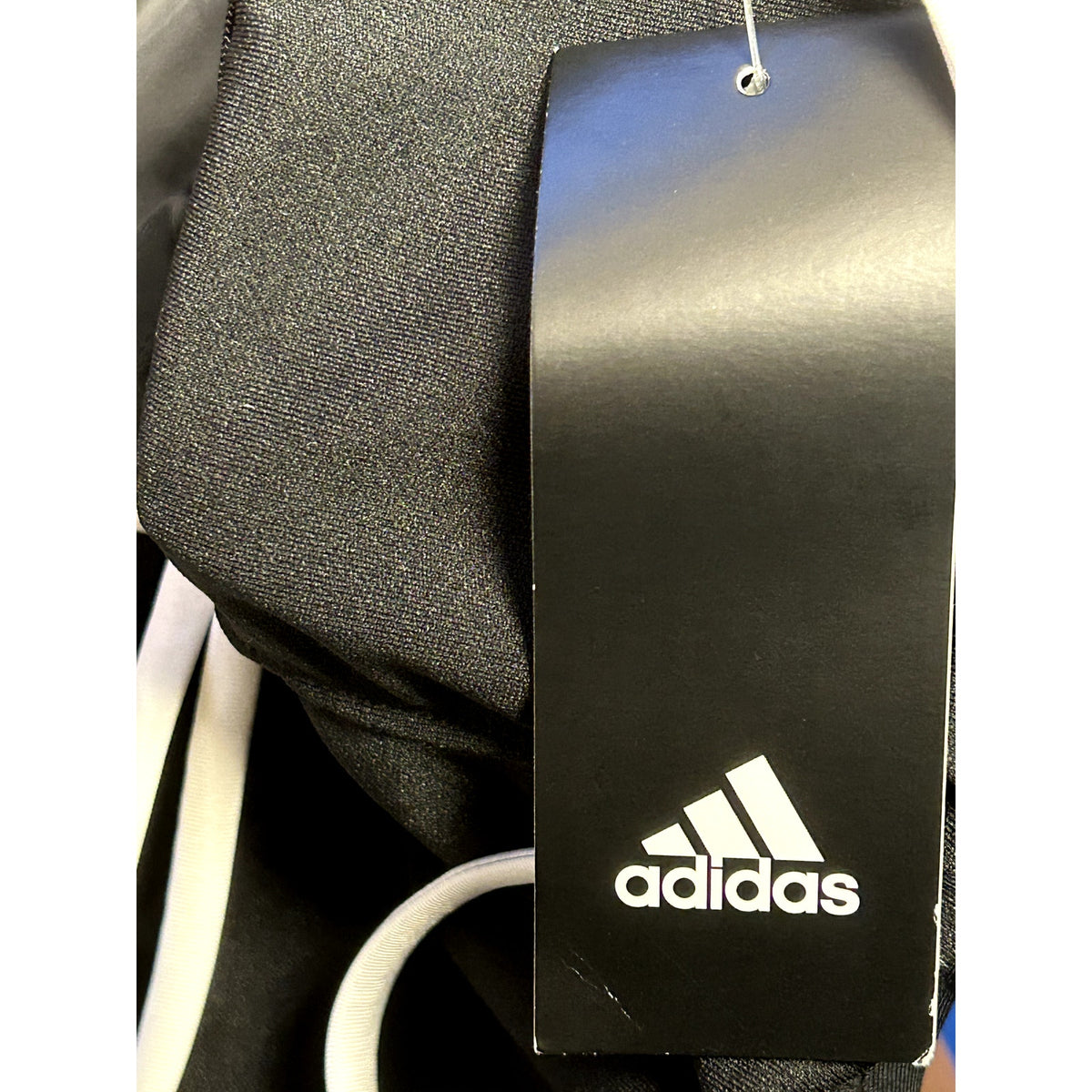 Adidas NWT Black One Piece Swimsuit Logo Strappy Back Size Medium