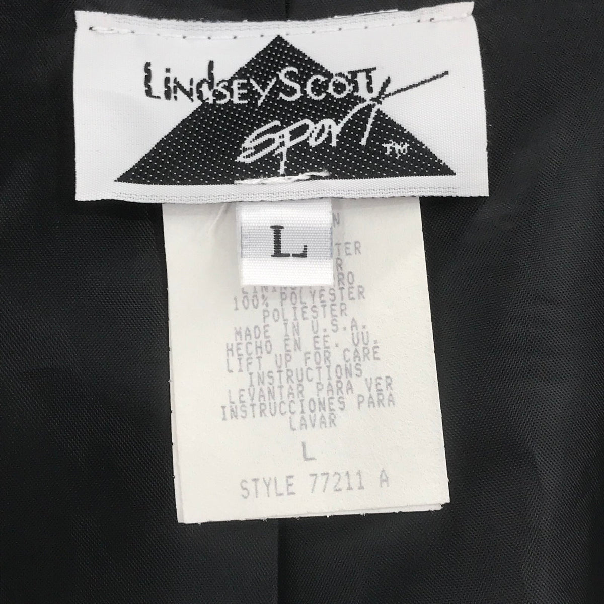 Lindsey Scott Front Button Blazer Jacket Long Sleeves Zipper Pockets Large