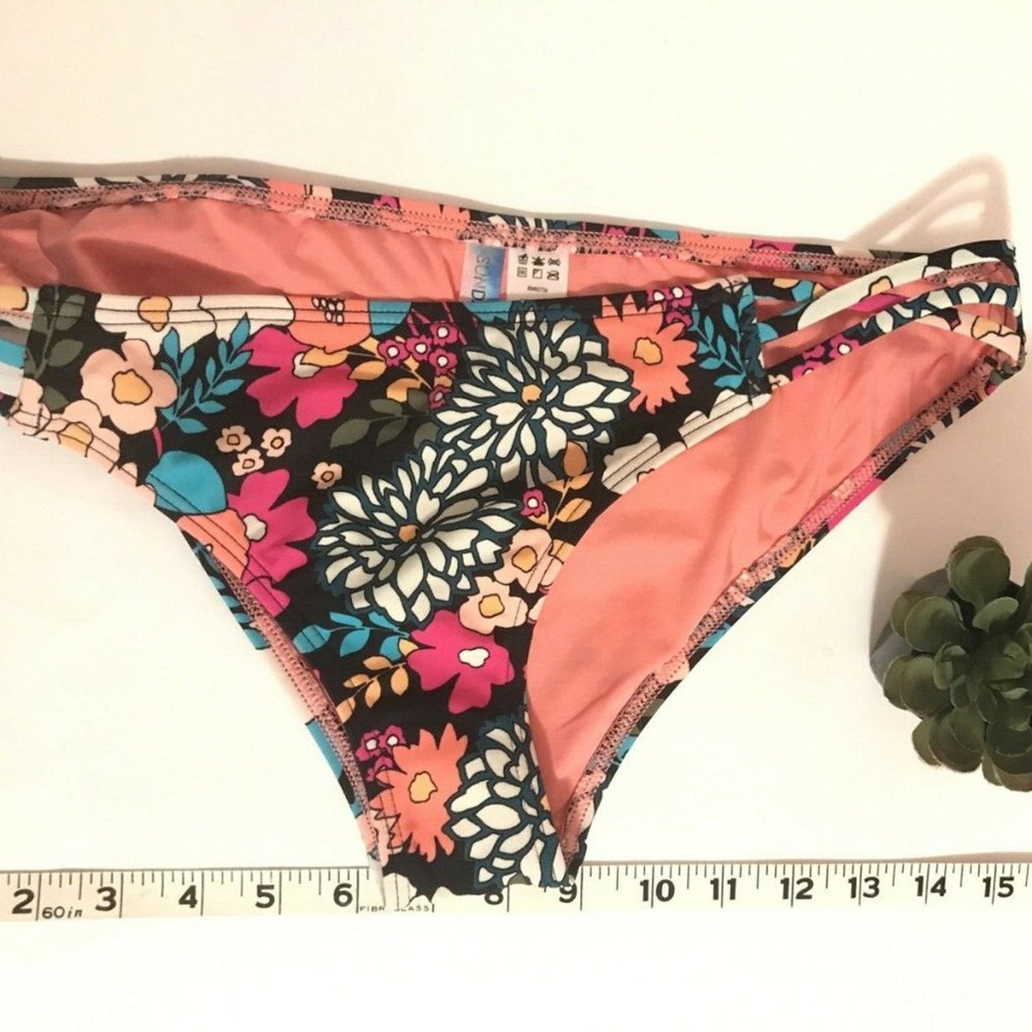 Sundazed Printed Stunner Strappy Floral Hipster Size Large