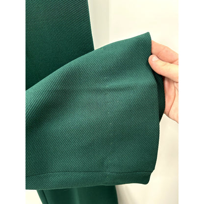 Vintage Polyester Slacks Trousers Forrest Green Dress Pant Straight Leg W33"