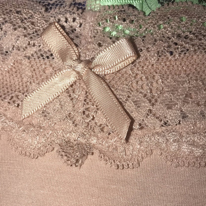 Honeydew Lady in Lace Thong Sandbar Heather Size Small