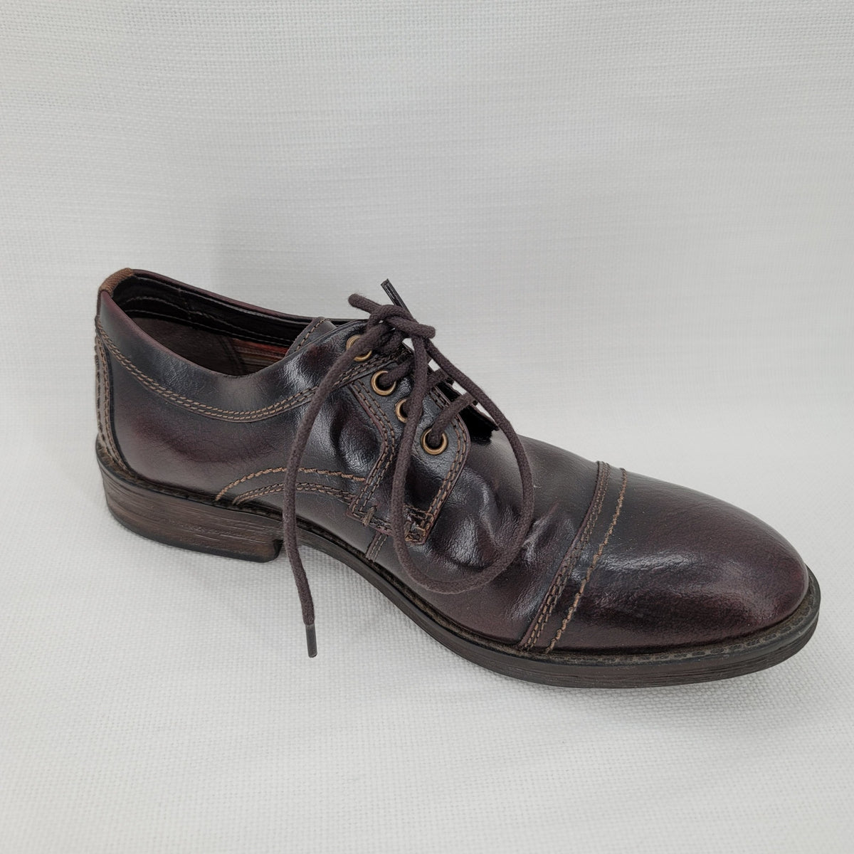 Clarks Dress Delsin View  Leather Oxford Shoe Leather Upper Size 7.5M