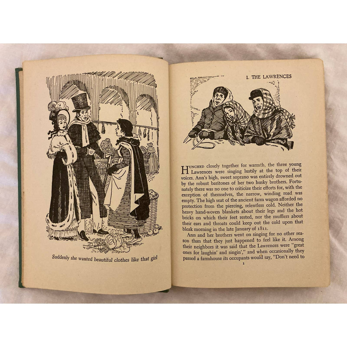 Ann Lawrence of Old New York - Gladys Malvern Green Hardcover Vintage 1947 No DJ
