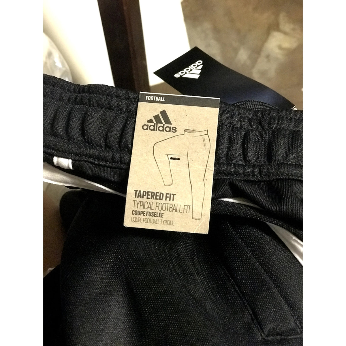 Adidas NWT Tiro Tapered Athletic Black Sweat Pants Size XSmall