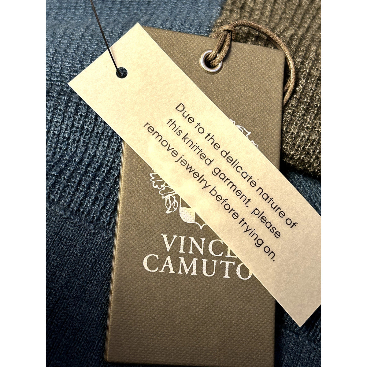 Vince Camuto NWT Button-shoulder Colorblocked Sweater In Cool Dusk Size Medium