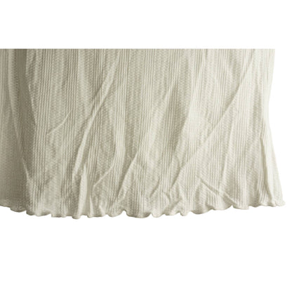 All in Favor Mock Neck Textured Rib Top Large Ivory NEW Lettuce Edge Long Sleeve