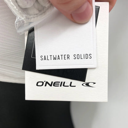 O'neill 2 Piece White BathingSuit Swimwear Small Saltwater Solid Texture Bandeau