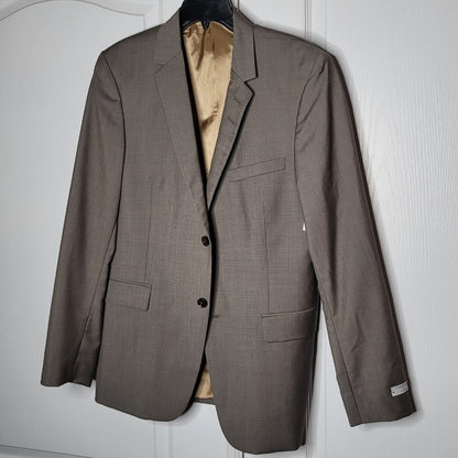Tiger of Sweden Gray Blazer Fully Lined Size 54 Mens Coat Jacket Dress Wool