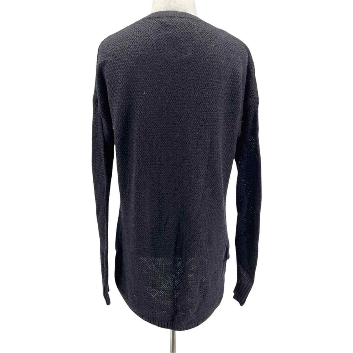 Madewell Women's Black Chronicle Texture Pullover Sweater eXTRA Small NEW XS