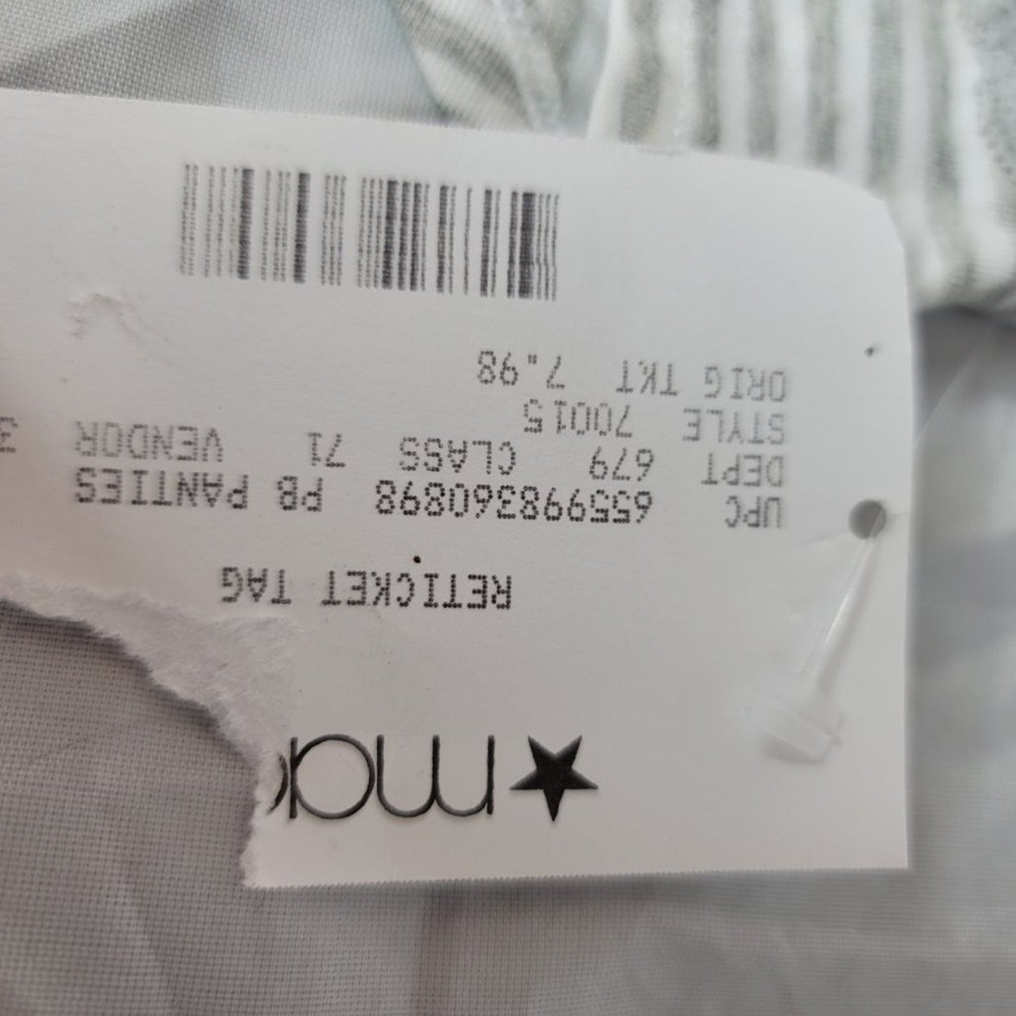NWT Jenni Cotton Wide Lace Sissy Hipster Underwear Size XSmall