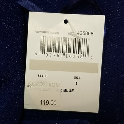 MORGAN & Co.  Electric Blue Maxi Formal dress Size 1 Orignally 120.00 gown NEW