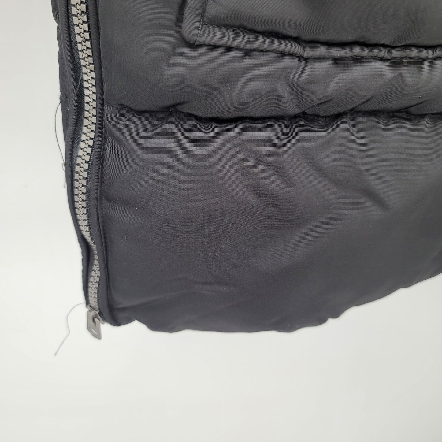Lucky brand Hooded parka puffer jacket Small Coat Charcoal Black w/ Pockets NEW