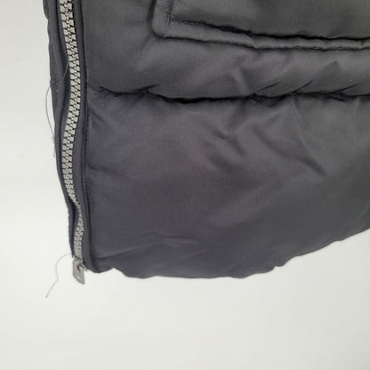 Lucky brand Hooded parka puffer jacket Small Coat Charcoal Black w/ Pockets NEW