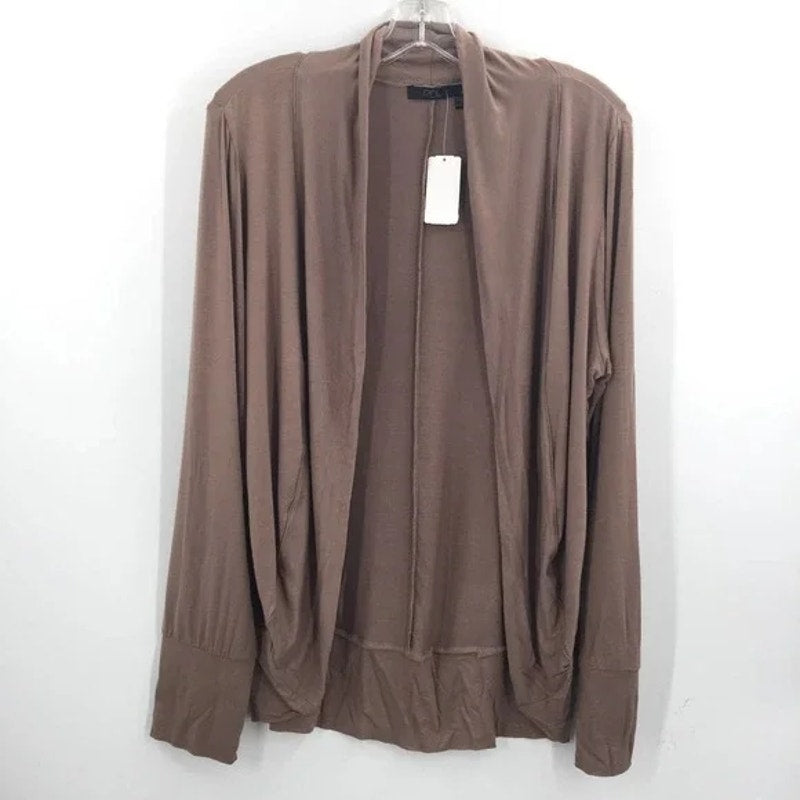 RDI Women's Cardigan Sweater Plus Size 1X Dune (Light Brown) NEW Classic XL