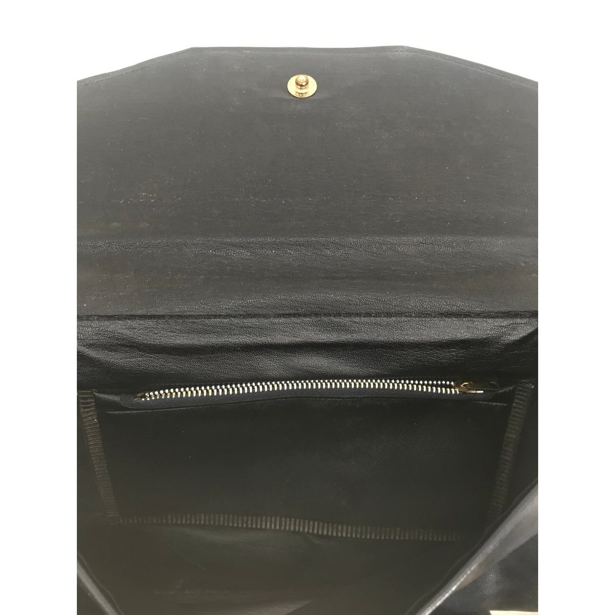 Vintage Women's Clutch Purse Snap Button Black Size One Bag