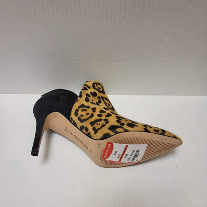 Enzo Angiolini Animal Print Cheetah Booties Heels Size 6 Back Zip