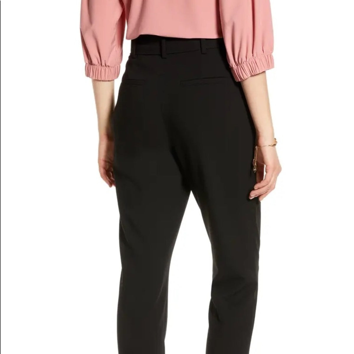Suvimuga Black Waist Tie Pants Size Extra Large