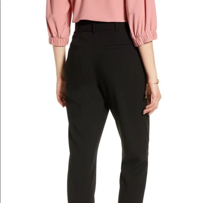 Suvimuga Black Waist Tie Pants Size Extra Large