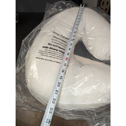 Cheer Collection Comfortable Bamboo Nursing Pillow for Mom and Baby20 x 27 White