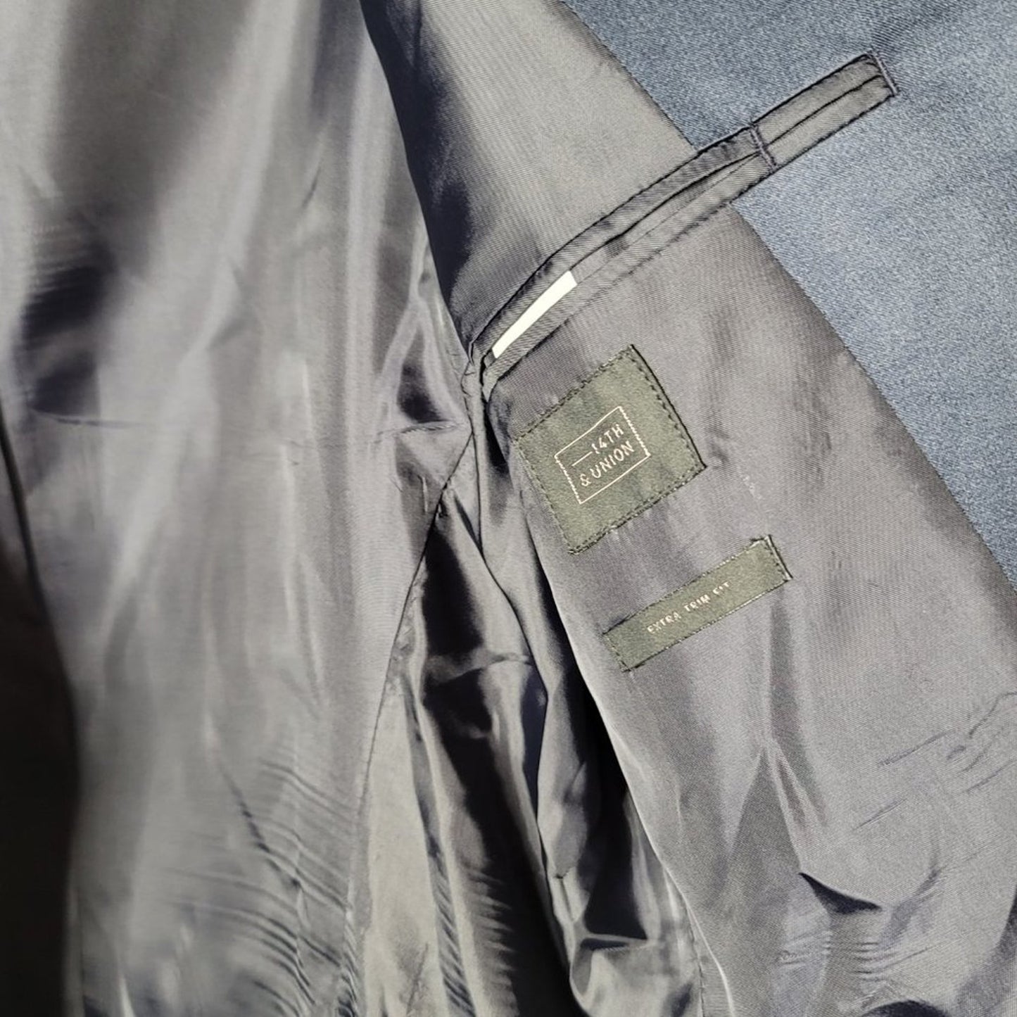 14th Union Blazer One  Button Shiny Lapel Tuxedo Jacket Coat Blazer Size 40L NEW