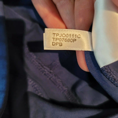 TOMMY HILFIGER Blue Printed Active Wear Skinny Pants Mid Rise Size Large