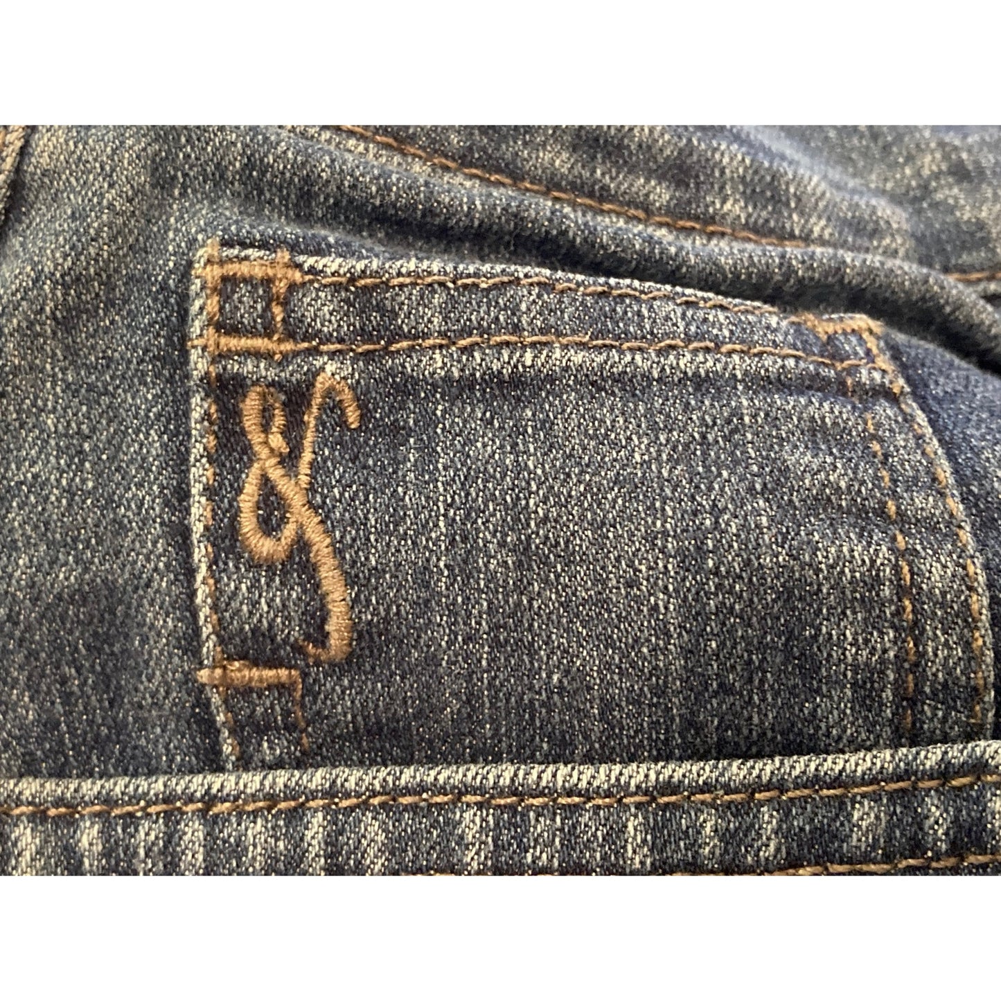 Style&co. Denim Five Pocket Straight Leg Jeans Sz 18 Short Medium Blue Wash NWT