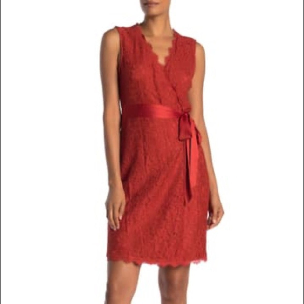 Diane von Furstenberg Juliana Lace Wrap Dress Medium NEW Sleeveless