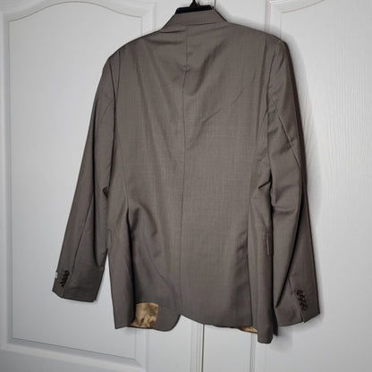 Tiger of Sweden Gray Blazer Fully Lined Size 54 Mens Coat Jacket Dress Wool