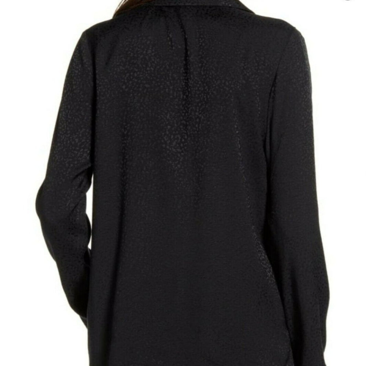 Chelsea28 Black Floral Coat Jacket Open Medium Blazer New casual LIGHTWEIGHT