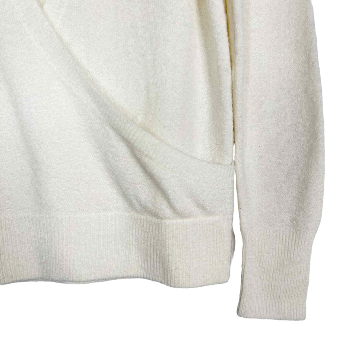Madewell Sweater Medium Antique Cream NEW Wool & Alpaca Blend Surplice V-Neck