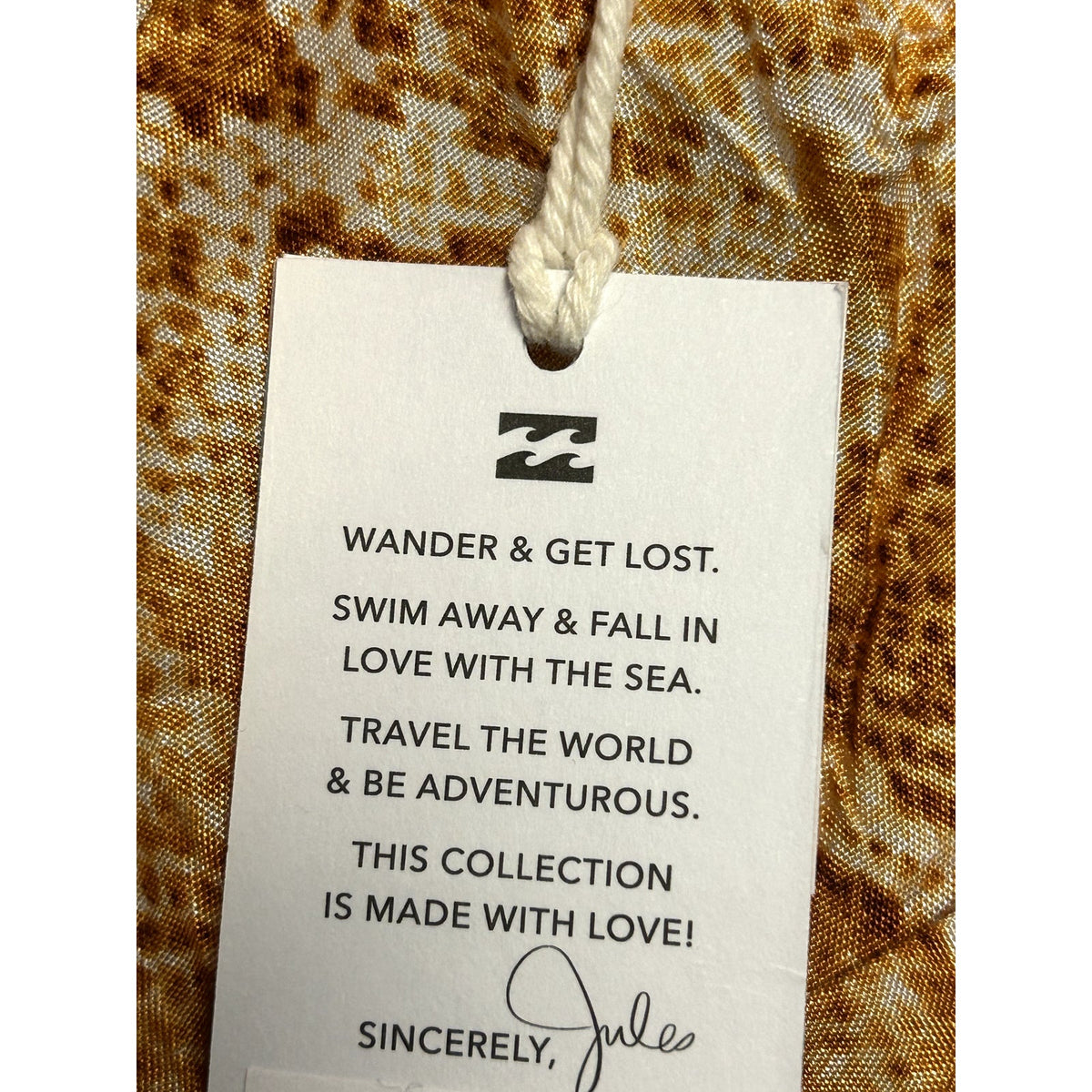Billabong NWT Mango Orange Sincerely Jules Kick Rocks Dress Size Small
