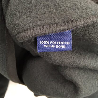Vintage 1946 Partial Zip Fleece Knit Pullover Sweater Long Sleeve Black X-Large