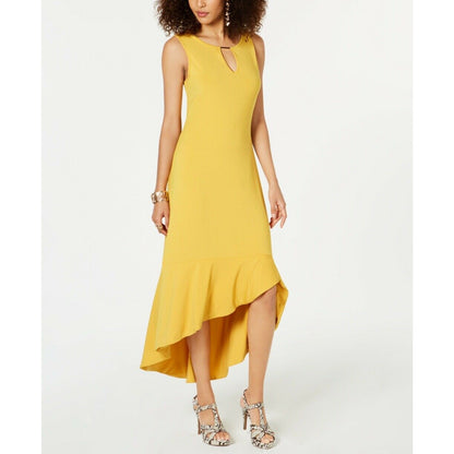 Thalia Sodi NWT Women’s Flounce Hem Mango Mojito Midi Dress Size Small