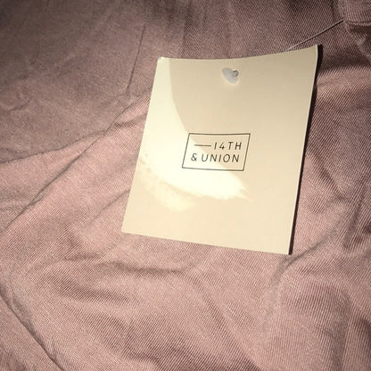 14th & Union Mock Neck Tie Back Blouse Size Large