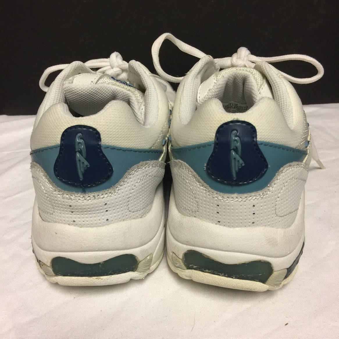Dr. Scholl's Mens 8 1/2 Wide Sneakers Trainers leather White Comfort Shoes